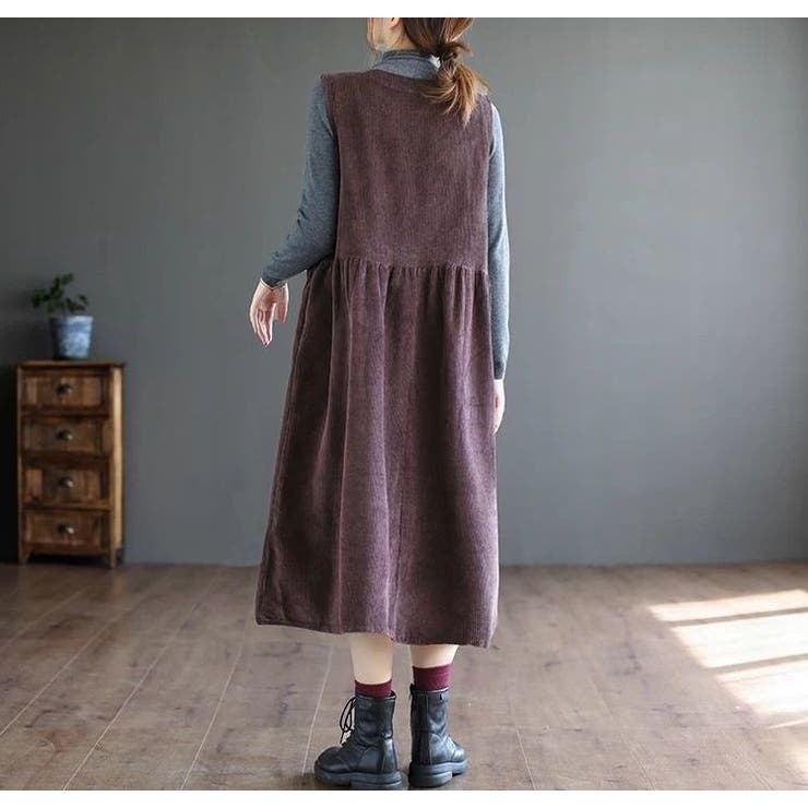 ジャンパースカート レディース 大きいサイズ | PlusNao | 詳細画像8 