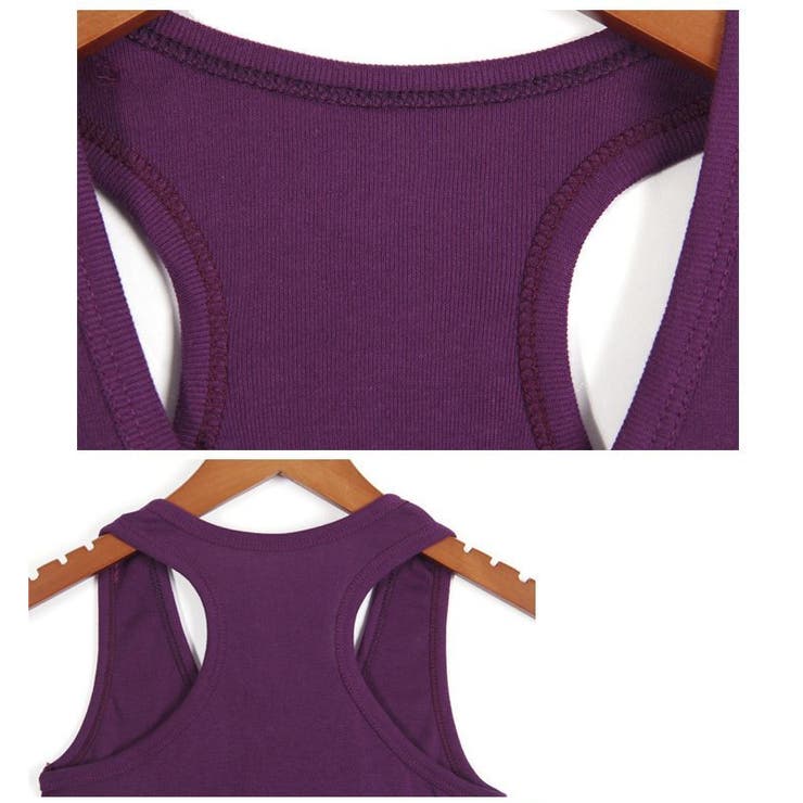 タンクトップ Uネック レーサーバック | PlusNao | 詳細画像17 