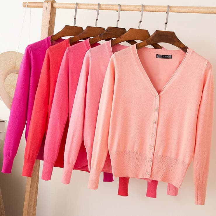 Vネックカーディガン レディース トップス | PlusNao | 詳細画像4 