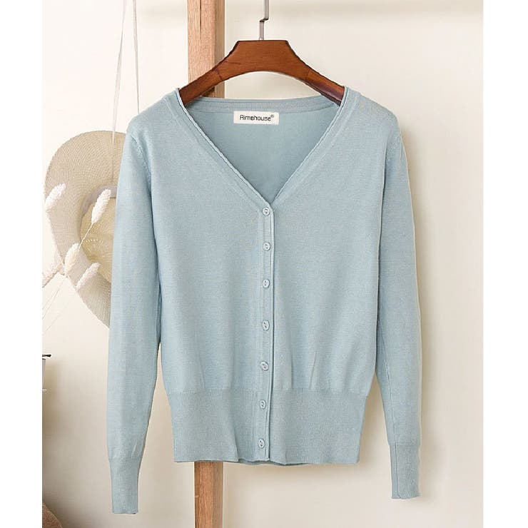 Vネックカーディガン レディース トップス | PlusNao | 詳細画像6 