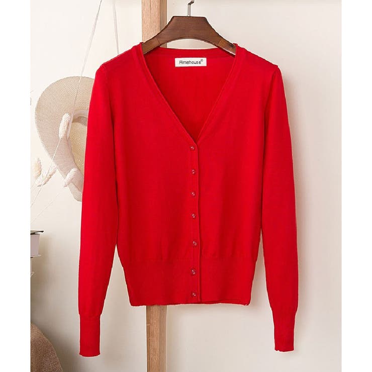 Vネックカーディガン レディース トップス | PlusNao | 詳細画像7 