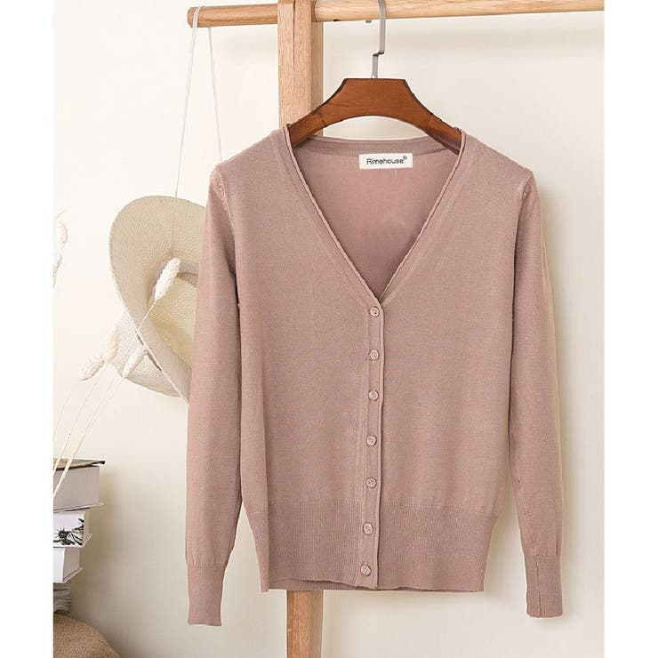 Vネックカーディガン レディース トップス | PlusNao | 詳細画像8 