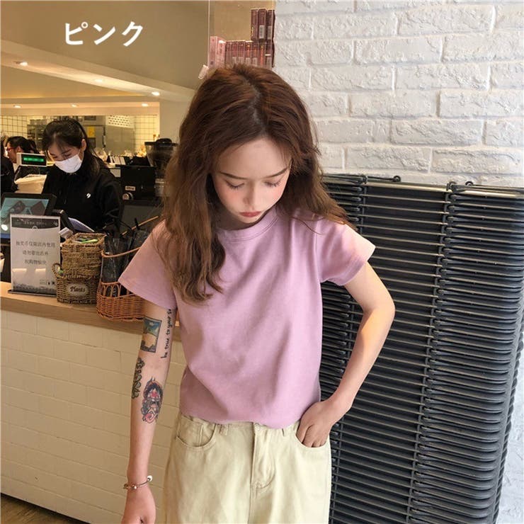 半袖Tシャツ ショート丈 レディース[品番：FQ000125434]｜PlusNao