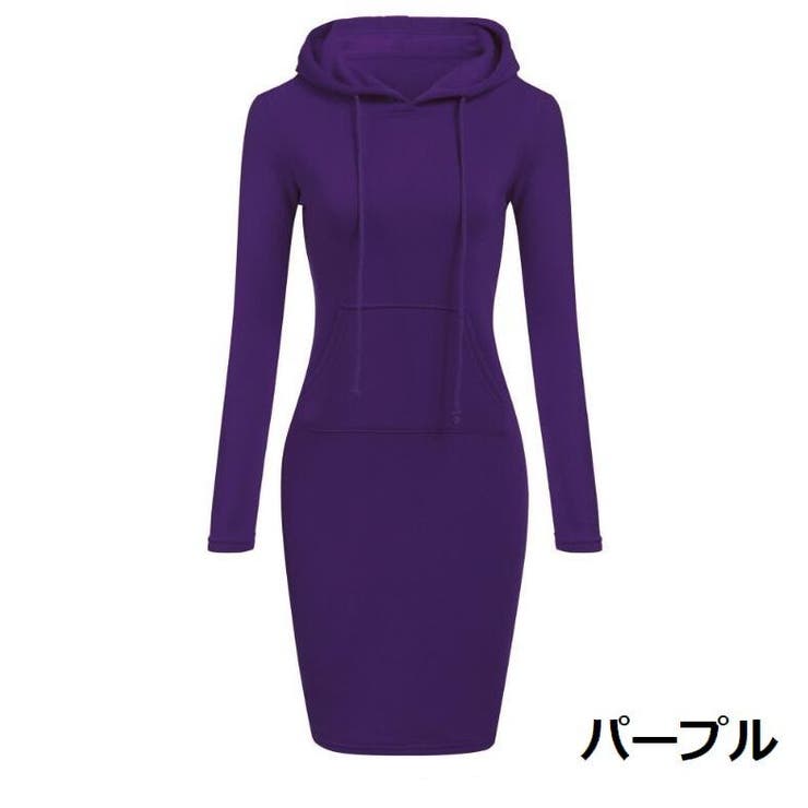 タイトワンピース パーカーワンピース 長袖 | PlusNao | 詳細画像6 