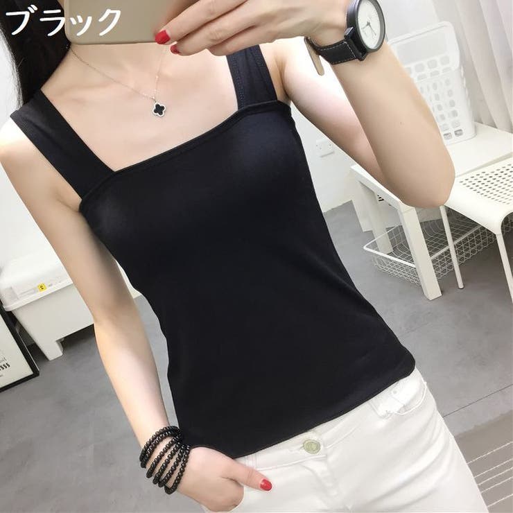 タンクトップ ブラ紐隠し トップス | PlusNao | 詳細画像17 