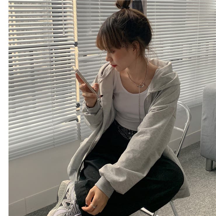 パーカー ジップアップ レディース | PlusNao | 詳細画像5 