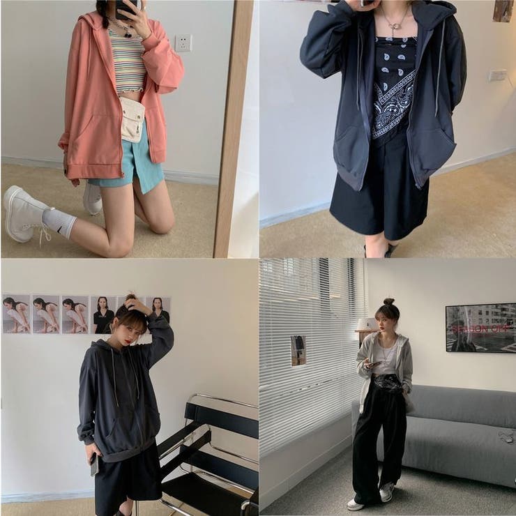 パーカー ジップアップ レディース | PlusNao | 詳細画像6 