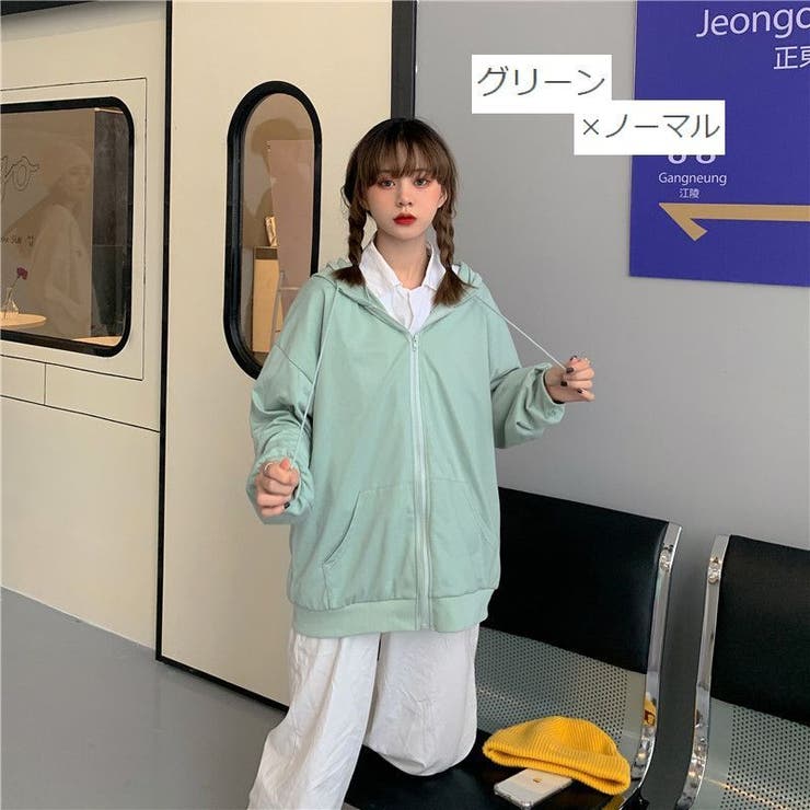 パーカー ジップアップ レディース | PlusNao | 詳細画像8 