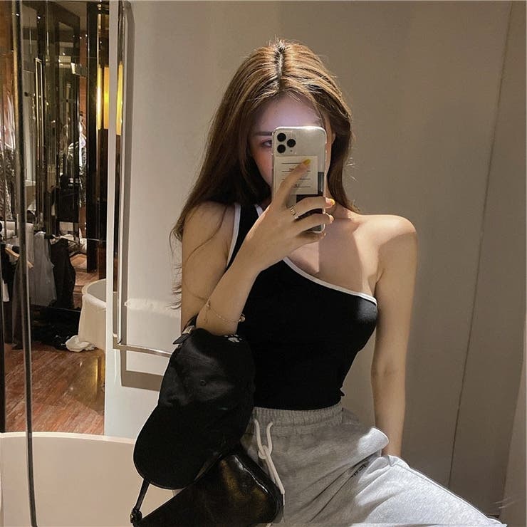 変形タンクトップ カットソー レディース | PlusNao | 詳細画像8 