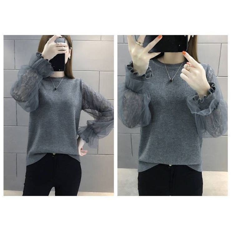 長袖ニットソー レディース 大きいサイズ | PlusNao | 詳細画像5 