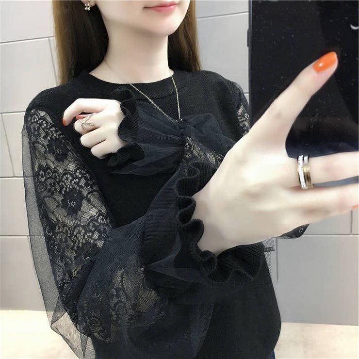 長袖ニットソー レディース 大きいサイズ | PlusNao | 詳細画像6 