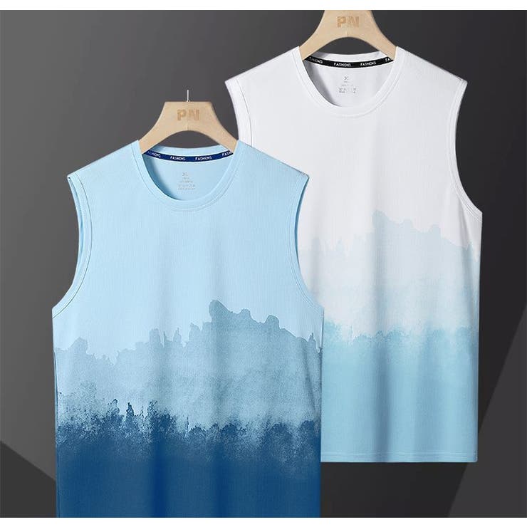 タンクトップ メンズ ラウンドネック | PlusNao | 詳細画像2 