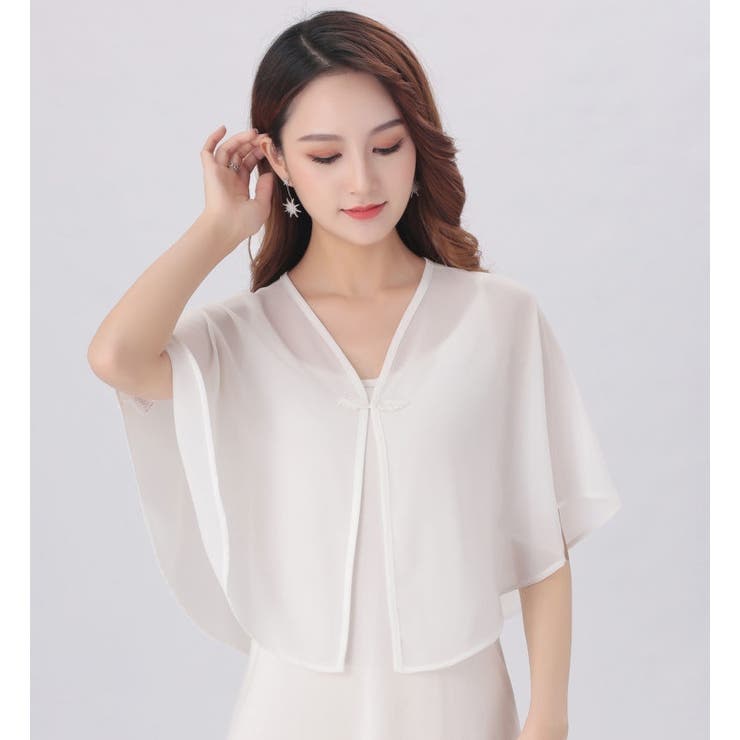 シフォンカーディガン ショール ボレロ | PlusNao | 詳細画像10 