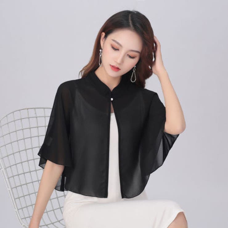 シフォンカーディガン ショール ボレロ | PlusNao | 詳細画像12 