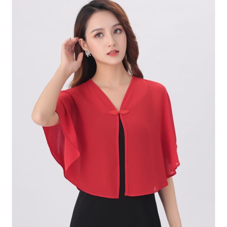 シフォンカーディガン ショール ボレロ | PlusNao | 詳細画像4 