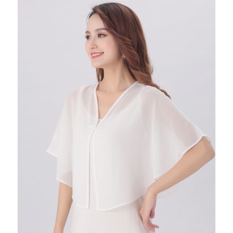 シフォンカーディガン ショール ボレロ | PlusNao | 詳細画像9 