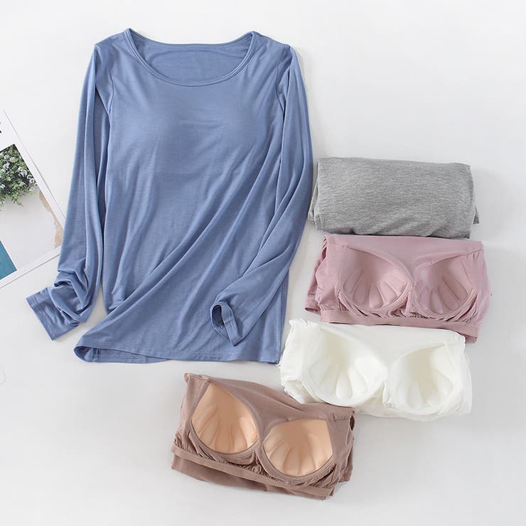 カットソー 長袖 カップ付き | PlusNao | 詳細画像3 