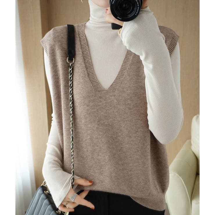 ベスト ニットノースリーブ 袖なし | PlusNao | 詳細画像5 