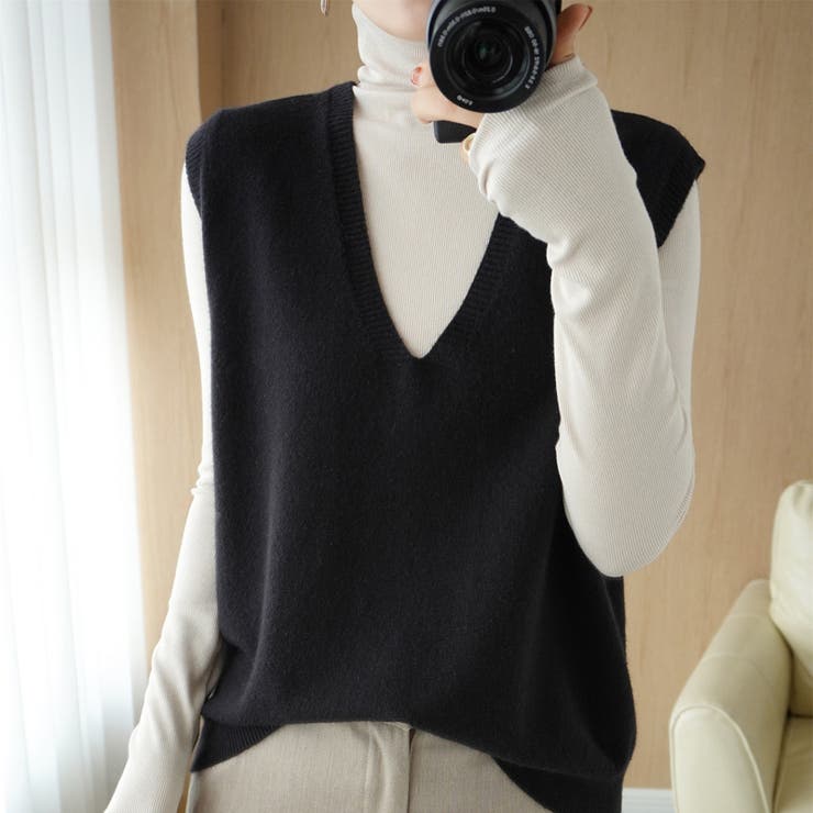 ベスト ニットノースリーブ 袖なし | PlusNao | 詳細画像6 