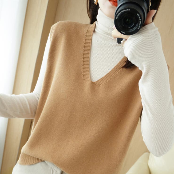 ベスト ニットノースリーブ 袖なし | PlusNao | 詳細画像7 