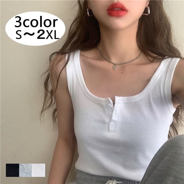 タンクトップ ノースリーブ レディース | PlusNao | 詳細画像1 