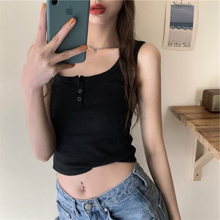 タンクトップ ノースリーブ レディース | PlusNao | 詳細画像8 