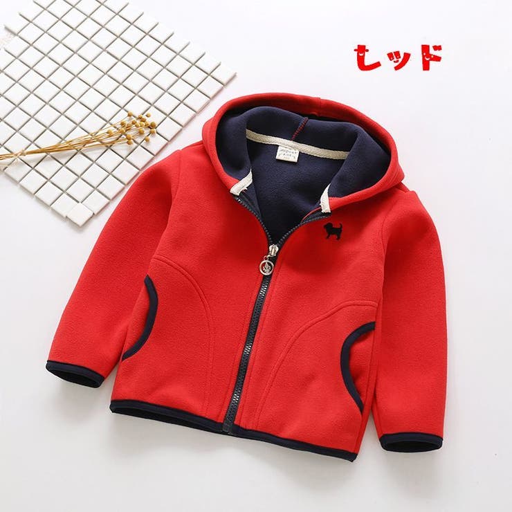 ジップアップパーカー フリース トップス | PlusNao | 詳細画像2 