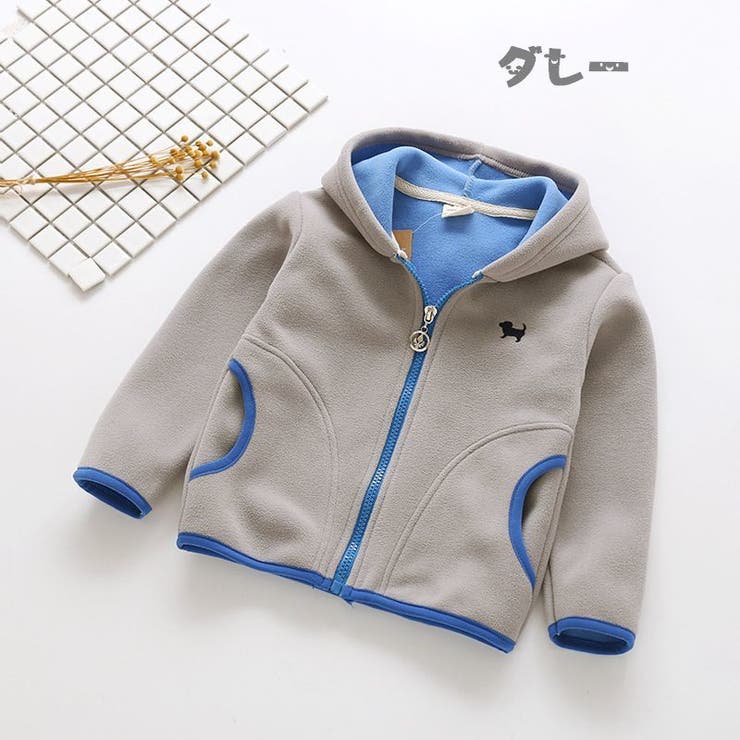 ジップアップパーカー フリース トップス | PlusNao | 詳細画像3 