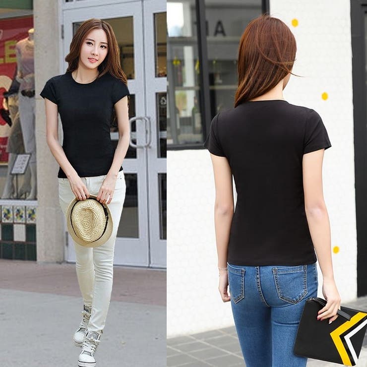 Tシャツ カットソー 半袖[品番：FQ000172966]｜PlusNao（プラスナオ