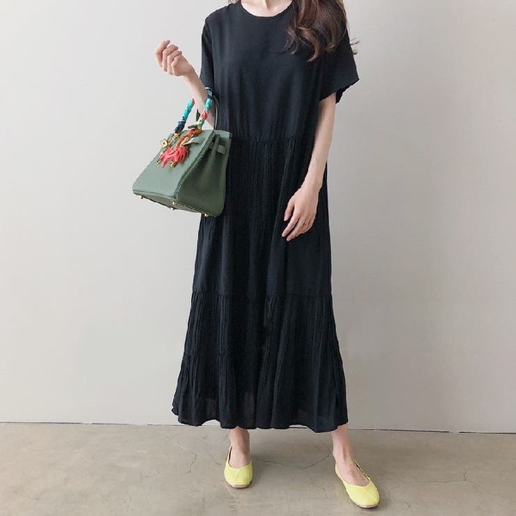 ティアードワンピース マキシワンピ レディース | PlusNao | 詳細画像12 