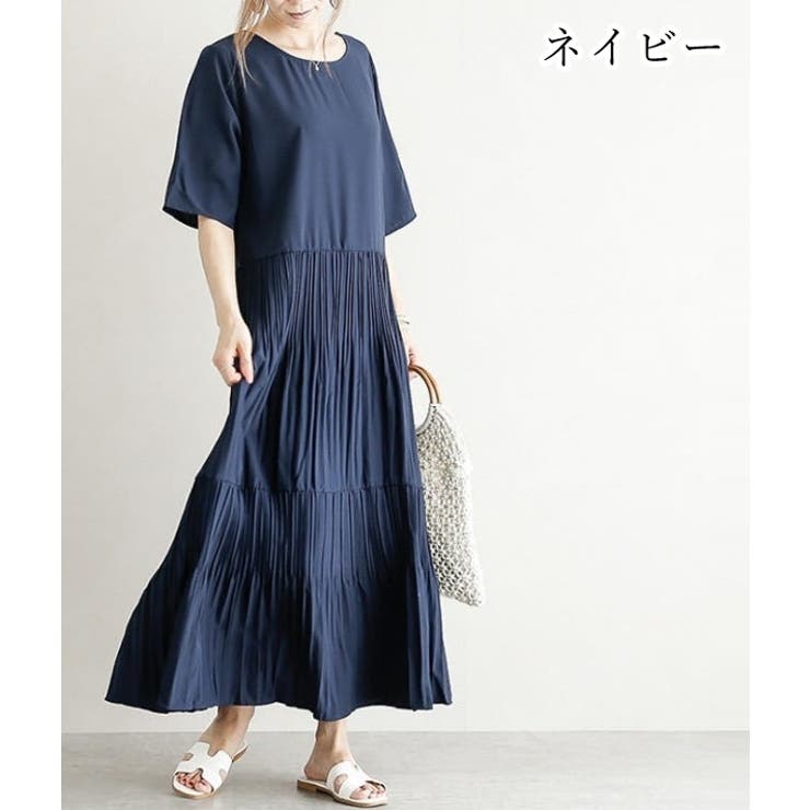 ティアードワンピース マキシワンピ レディース | PlusNao | 詳細画像18 