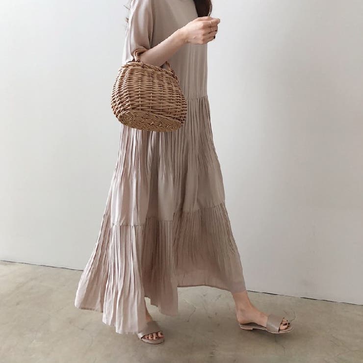 ティアードワンピース マキシワンピ レディース | PlusNao | 詳細画像3 