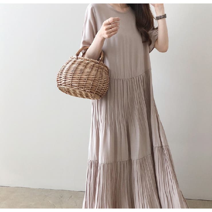 ティアードワンピース マキシワンピ レディース | PlusNao | 詳細画像9 