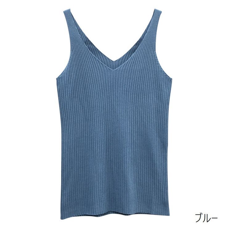 タンクトップ ノースリーブ リブ生地 | PlusNao | 詳細画像19 