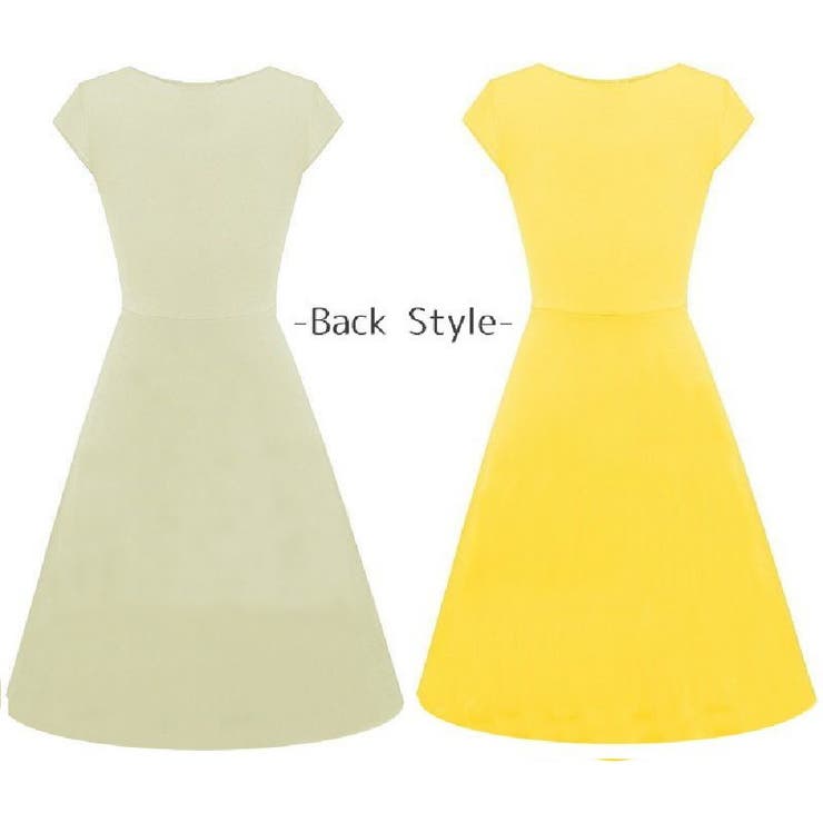 カシュクールワンピース 半袖 フレア | PlusNao | 詳細画像4 