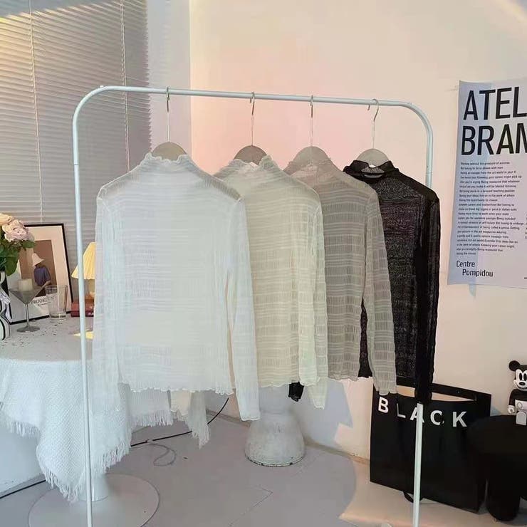 ブラウス シアートップス シアーシャツ | PlusNao | 詳細画像3 