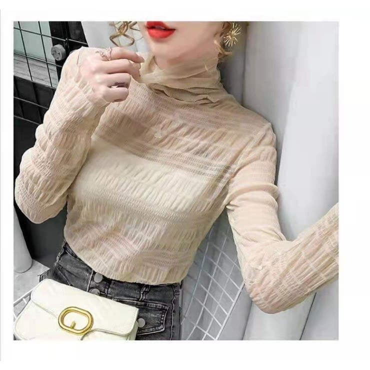 ブラウス シアートップス シアーシャツ | PlusNao | 詳細画像5 