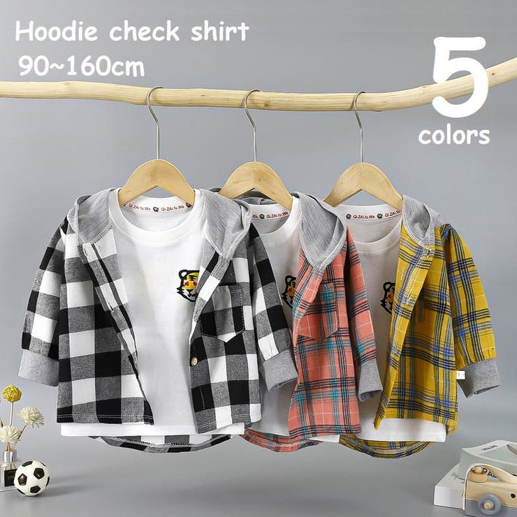 子供服 長袖シャツ フード付 | PlusNao | 詳細画像1 