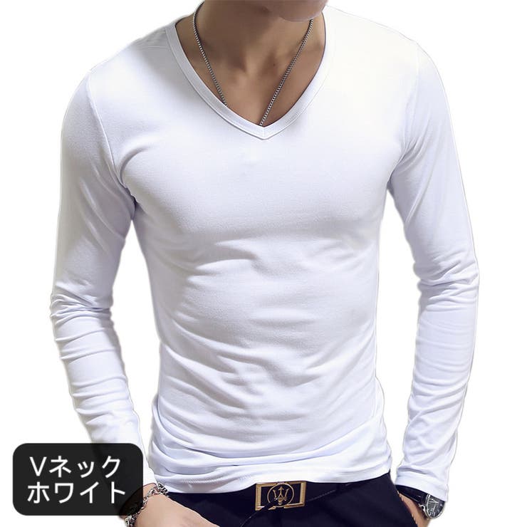 Tシャツ 長袖 Vネック | PlusNao | 詳細画像4 