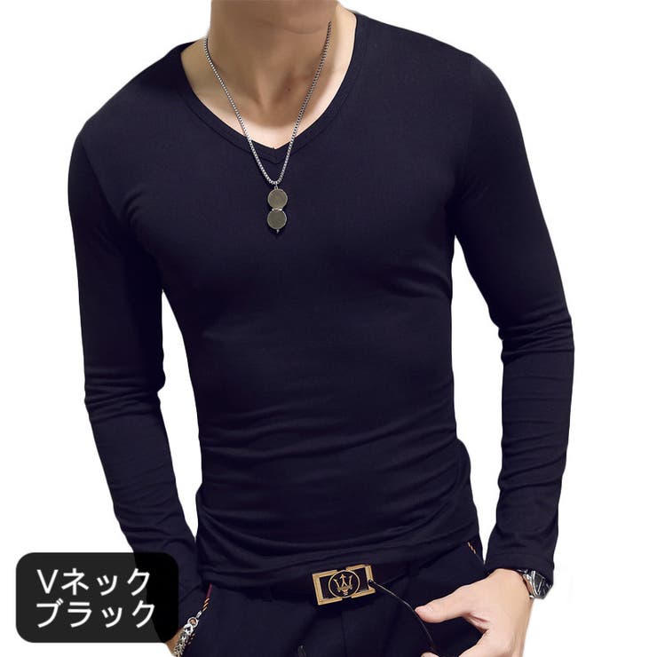 Tシャツ 長袖 Vネック | PlusNao | 詳細画像5 