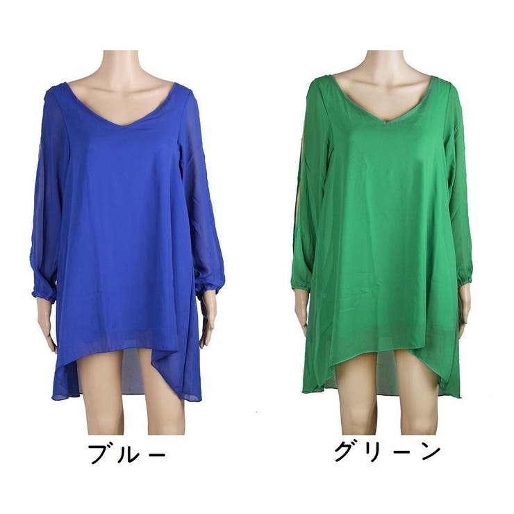 チュニックワンピース スリットスリーブ レディース | PlusNao | 詳細画像13 