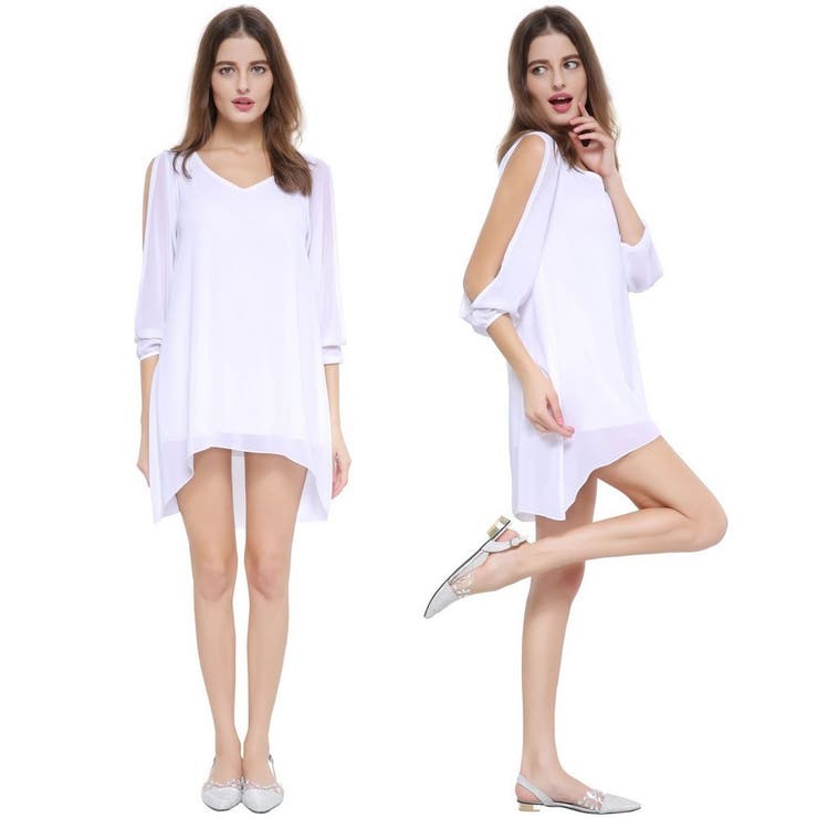 チュニックワンピース スリットスリーブ レディース | PlusNao | 詳細画像6 