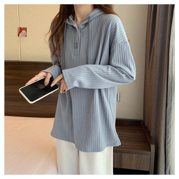 長袖パーカー レディース 大きいサイズ | PlusNao | 詳細画像12 