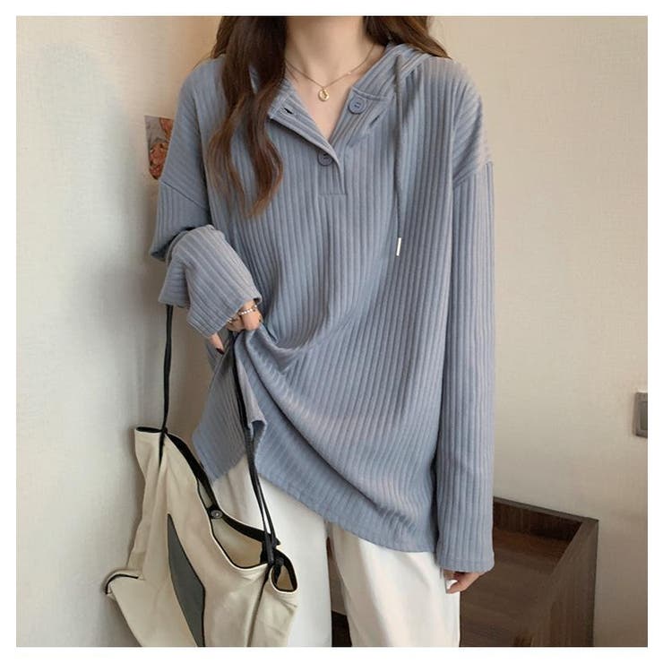 長袖パーカー レディース 大きいサイズ | PlusNao | 詳細画像9 