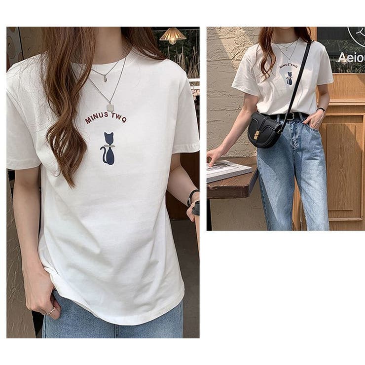 半袖Tシャツ クルーネック ロゴ | PlusNao | 詳細画像14 
