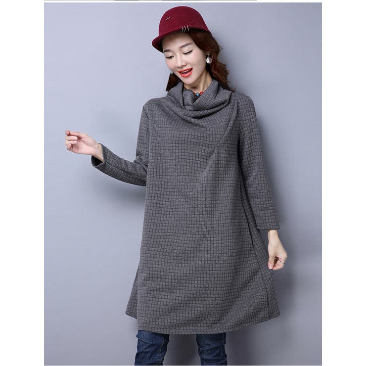 ワンピース 長袖 ミディアム丈 | PlusNao | 詳細画像6 