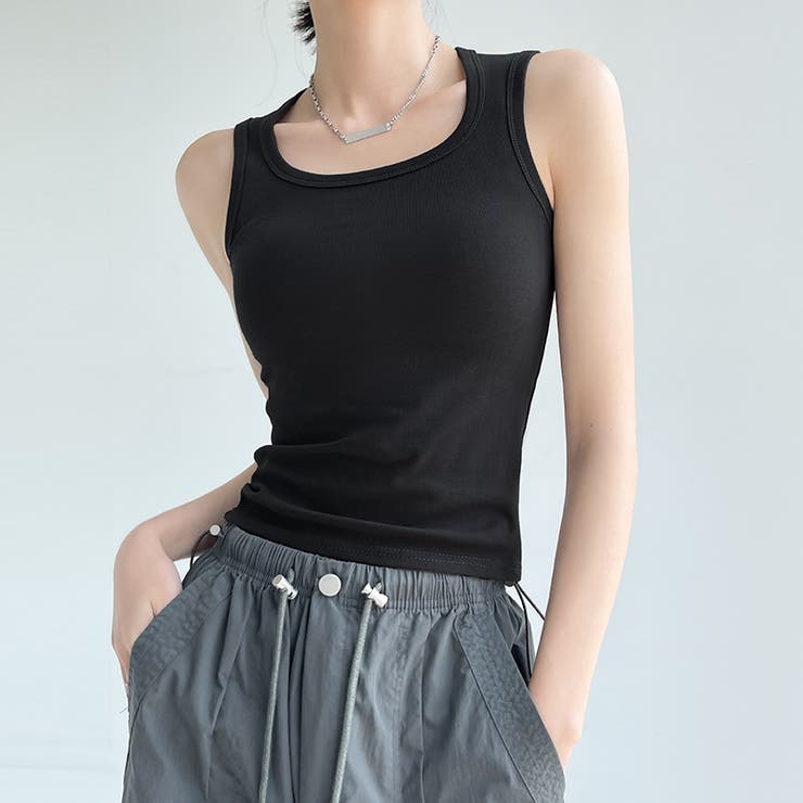 タンクトップ レディース ラウンドネック | PlusNao | 詳細画像10 