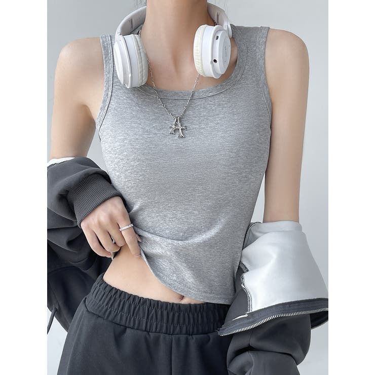 タンクトップ レディース ラウンドネック | PlusNao | 詳細画像4 