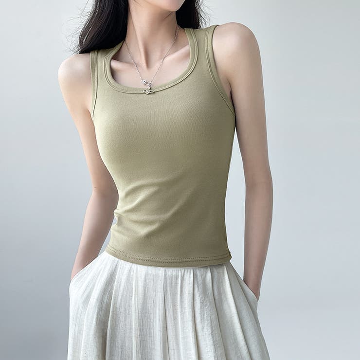 タンクトップ レディース ラウンドネック | PlusNao | 詳細画像6 