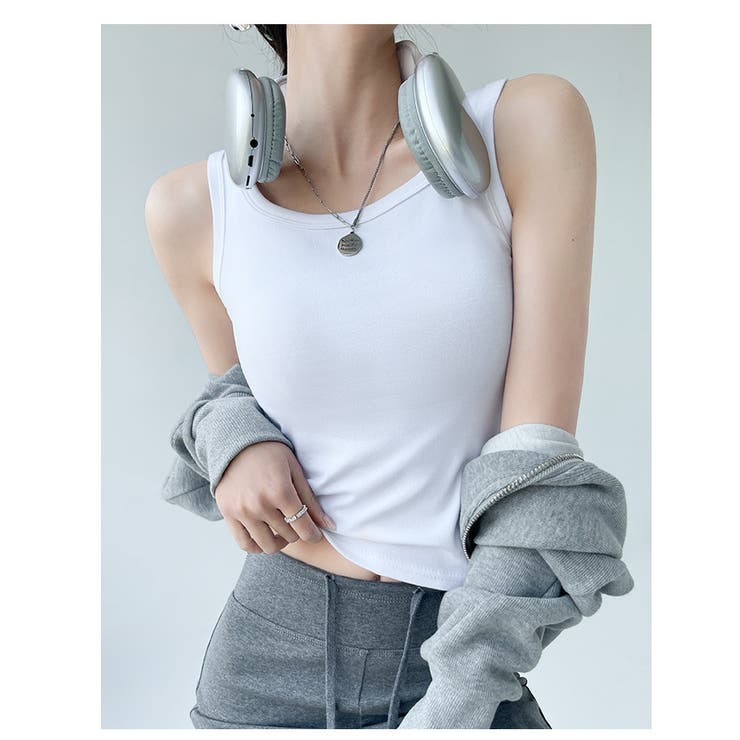 タンクトップ レディース ラウンドネック | PlusNao | 詳細画像8 